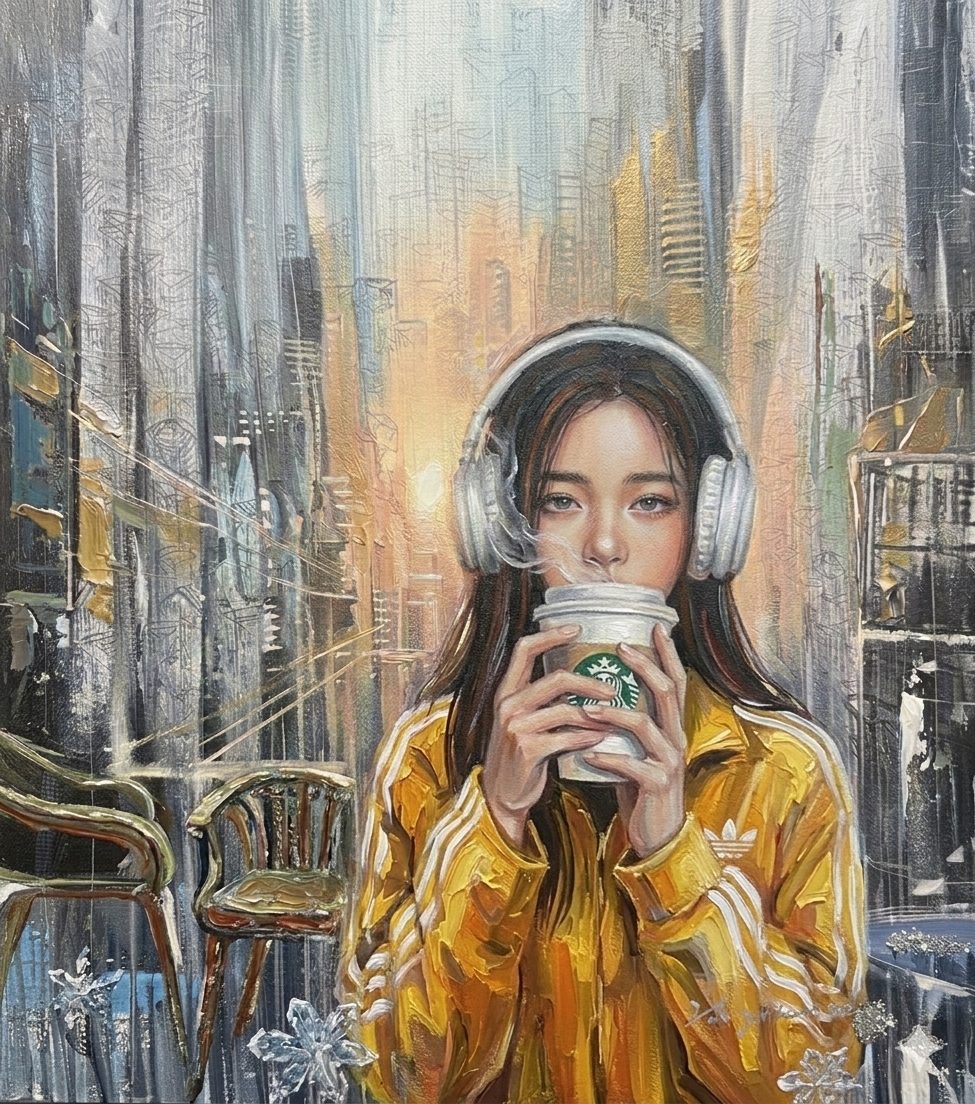 커피한잔에 멈춘 도시의 시간